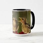 Drei BabyLanius Schach Vögel Tasse (VorderseiteRechts)