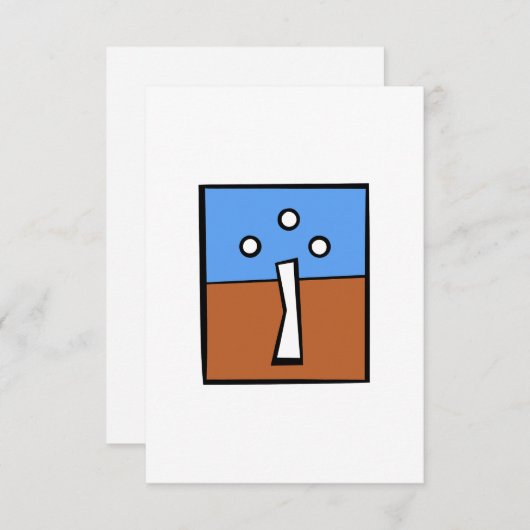 DREI BALLKROSS DANKESKARTE (Vorne/Hinten)