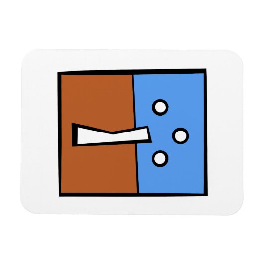 DREI BALLKROSS MAGNET (Horizontal)