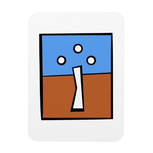 DREI BALLKROSS MAGNET (Vertikal)