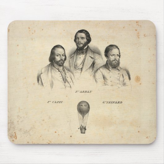Drei Ballonfahrer-Mauspad Mousepad (Vorne)