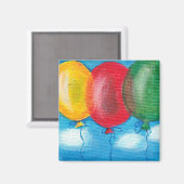 Drei Ballons Magnet (Vorderseite/Rückseite)