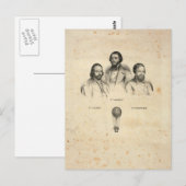 Drei Balloonisten Postkarte (Vorne/Hinten)