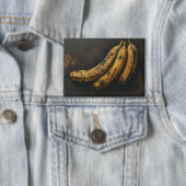 Drei Bananen im dunklen Stil Button (Insitu)