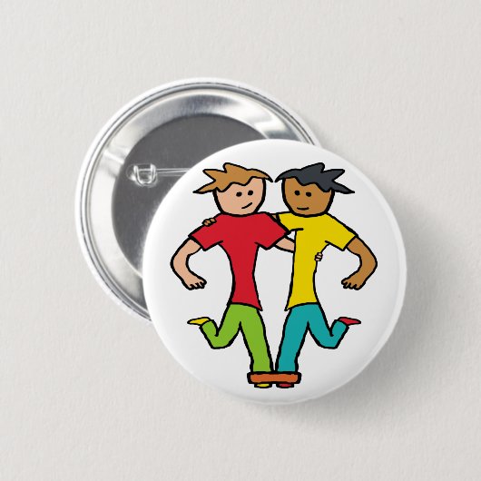 Drei Bänder Button (Vorne & Hinten)