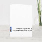 Drei Bären gestapelt Feiertagskarte (Rückseite)