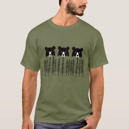Drei Bären im Wald T-Shirt