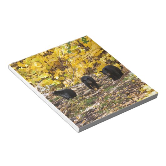 Drei Bären Notizblock (angewinkelt)