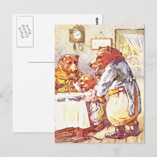 Drei Bären Postkarte (Vorne/Hinten)