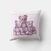 Drei Bären rosa Kissen (Rückseite)