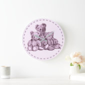 Drei Bären runde Acrylwand Uhr (Zuhause)