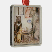 Drei Bars Square Ornament Vintage Illustration (Rechts)