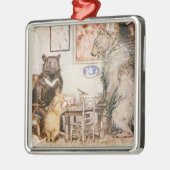 Drei Bars Square Ornament Vintage Illustration (Links)
