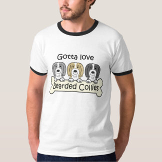 Drei bärtiges Collies T-Shirt