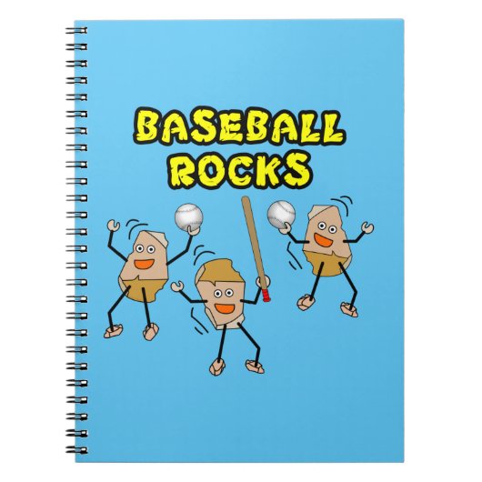 Drei Baseball-Steine Notizblock (Vorderseite)