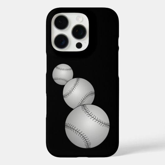 Drei Baseballs Case-Mate iPhone Hülle (Rückseite)