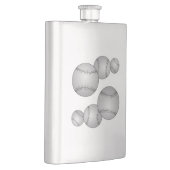 Drei Baseballs Flachmann (Rechts)