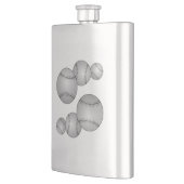 Drei Baseballs Flachmann (Links)