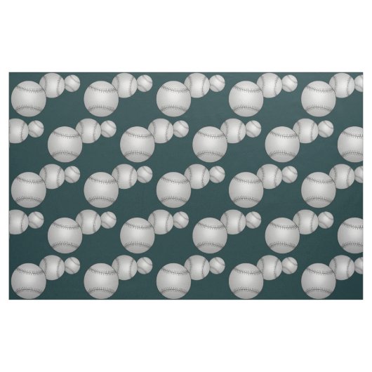 Drei Baseballs Stoff (Fat Quarter (45,7 x 55,9 cm))