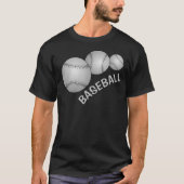 Drei Baseballs T-Shirt (Vorderseite)