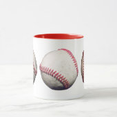 Drei Baseballs-Tasse Tasse (Zentrum)