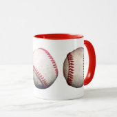 Drei Baseballs-Tasse Tasse (VorderseiteRechts)