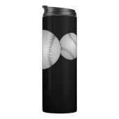 Drei Baseballs Thermosbecher (Nach rechts gedreht)