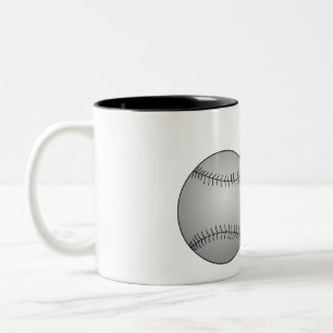 Drei Baseballs Zweifarbige Tasse