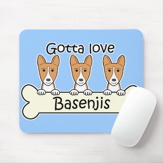 Drei Basenjis Mousepad (Mit Mouse)