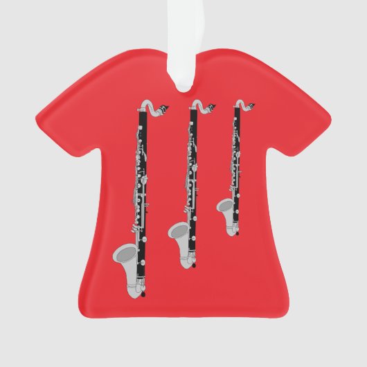 Drei Bass Clarinets Ornament (Vorderseite)