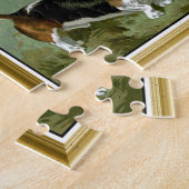 Drei Basset Hound Hunde Puzzle (Seite)