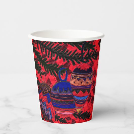 Drei Baubles Papier Becher (Vorderseite)