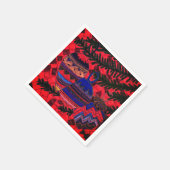 Drei Baubles Serviette (Ecke)