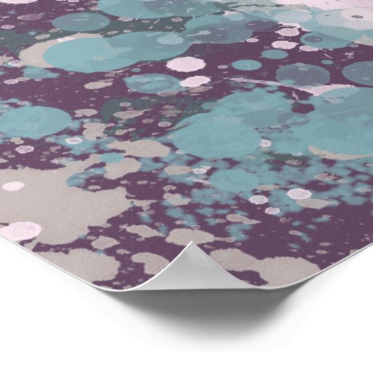 Drei Bäume Abstrakt Poster (Ecke)