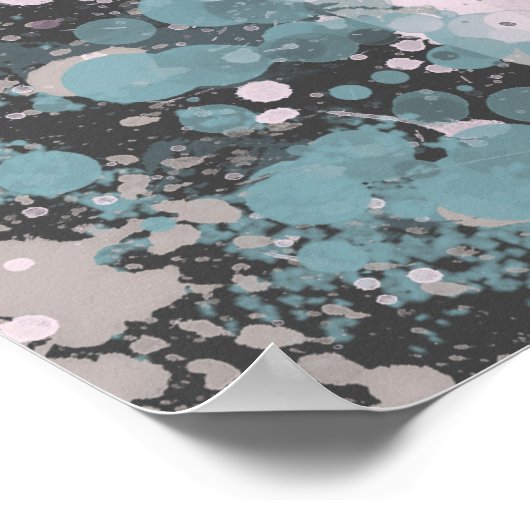 Drei Bäume Abstrakt Poster (Ecke)