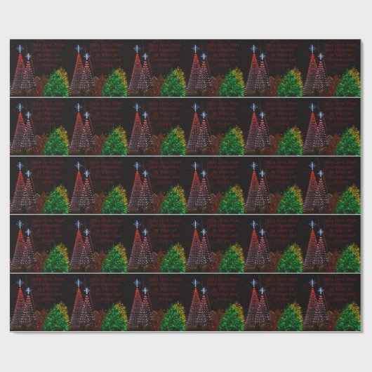 Drei Bäume in Midtown Greetings Geschenkpapier (Flach)