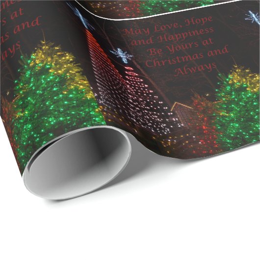 Drei Bäume in Midtown Greetings Geschenkpapier (Rolleneckpunkt)