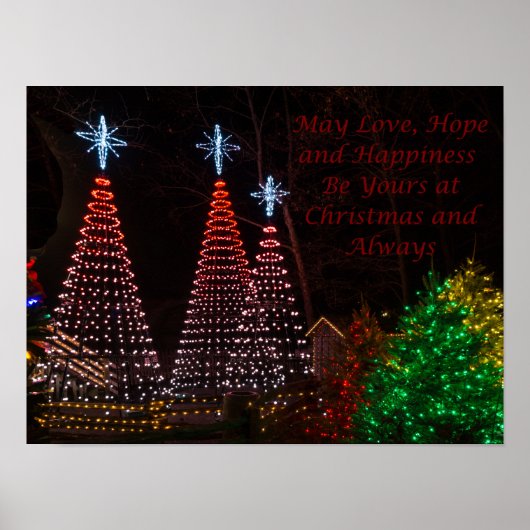 Drei Bäume in Midtown Greetings Poster (Vorne)