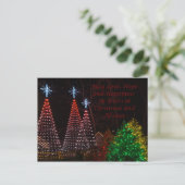 Drei Bäume in Midtown Greetings Postkarte (Stehend Vorderseite)