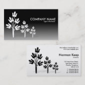 Drei Bäume - Schwarz und Weiß II Visitenkarte (Vorne/Hinten)