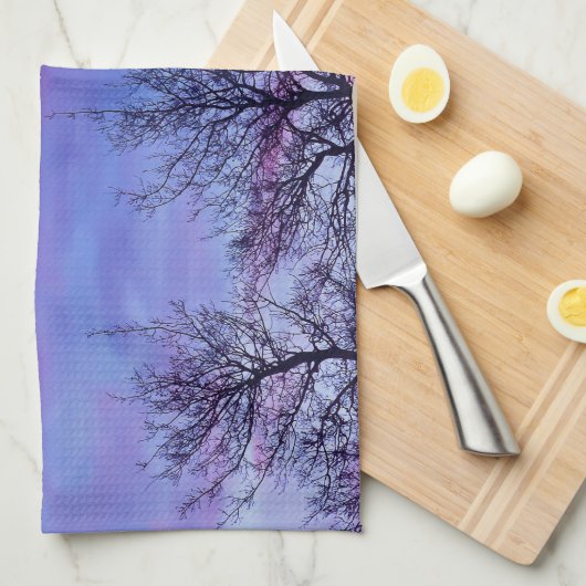 Drei Baumstämme Geschirrtuch (Viertel Falte)