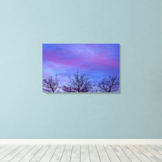 Drei Baumstämme Leinwanddruck (Insitu (Holzboden))