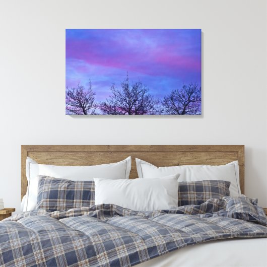 Drei Baumstämme Leinwanddruck (Insitu (Schlafzimmer))