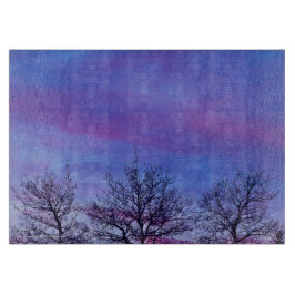 Drei Baumstämme Schneidebrett