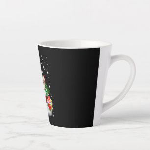Drei Beagle Weihnachtsmann mit Weihnachtsbaum Milchtasse