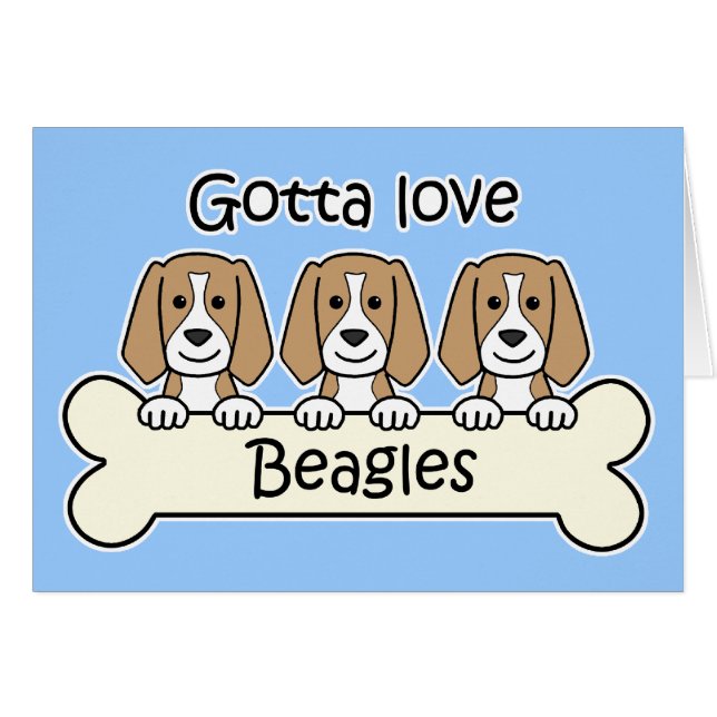 Drei Beagles (Vorderseite (Horizontal))