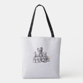 Drei Bears Tote Bag Tasche (Rückseite)