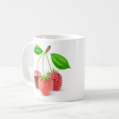 Drei Beeren Kaffeetasse (Vorderseite Links)