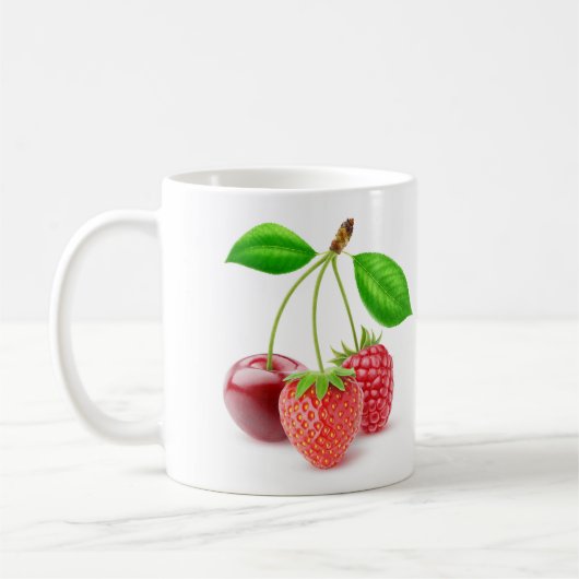 Drei Beeren Kaffeetasse (Links)