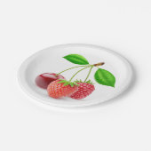 Drei Beeren Pappteller (Schrägansicht)